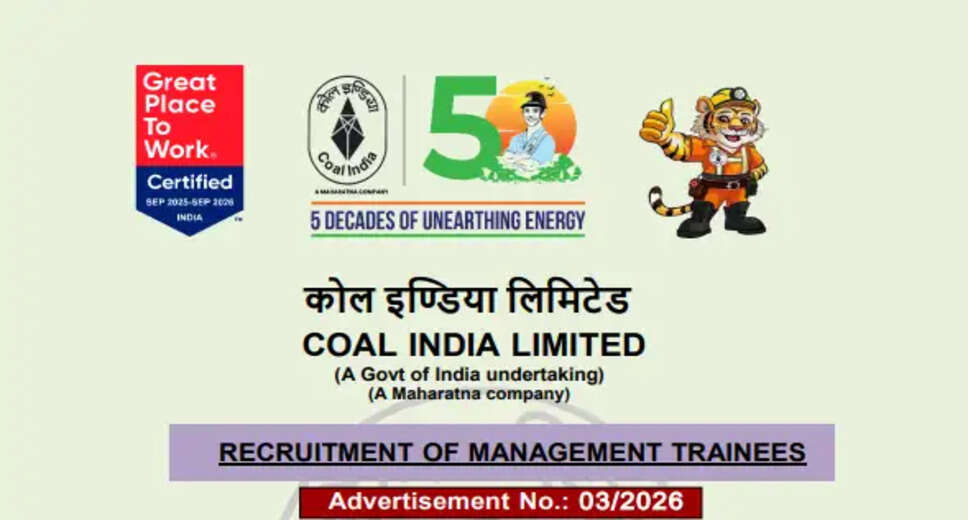 Apply Now: 660 Management Trainee Positions Open at Coal India CIL for 2026