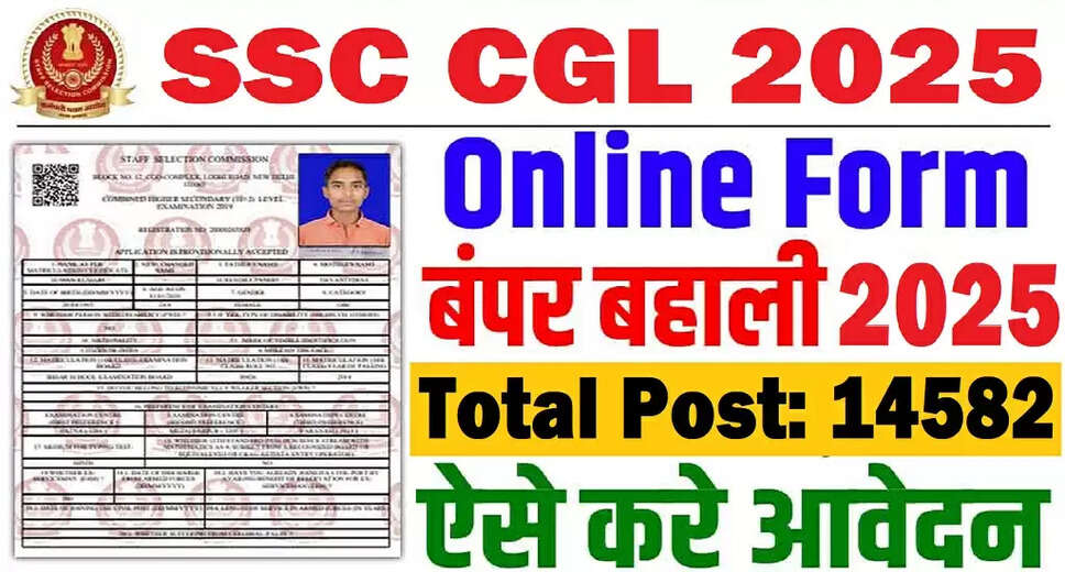 SSC CGL Recruitment 2025: Apply for 14,582 Vacancies
