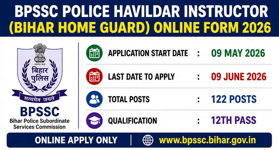 Bihar Police Havildar Instructor Recruitment 2026 Announced by BPSSC