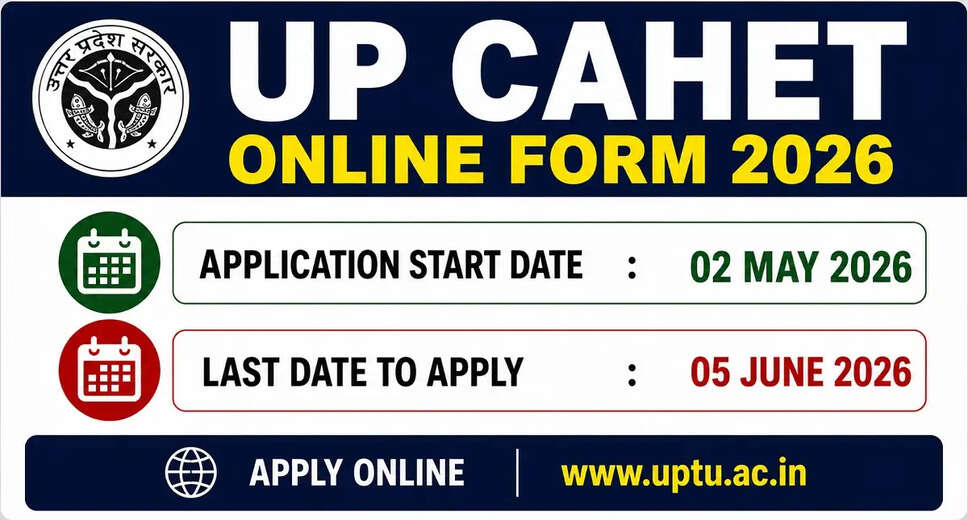 UP CAHET Online Application 2026 Now Open for Candidates