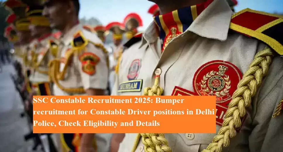 Delhi Police Constable Driver Recruitment 2025: Apply for 737 Vacancies Now