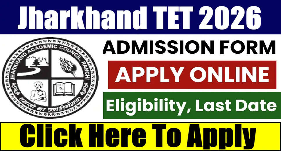 JHTET Jharkhand Online Application 2026 Now Open