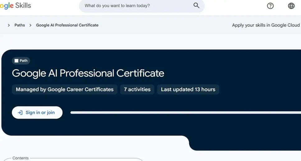 Google Launches AI Professional Certificate Program with Seven Courses