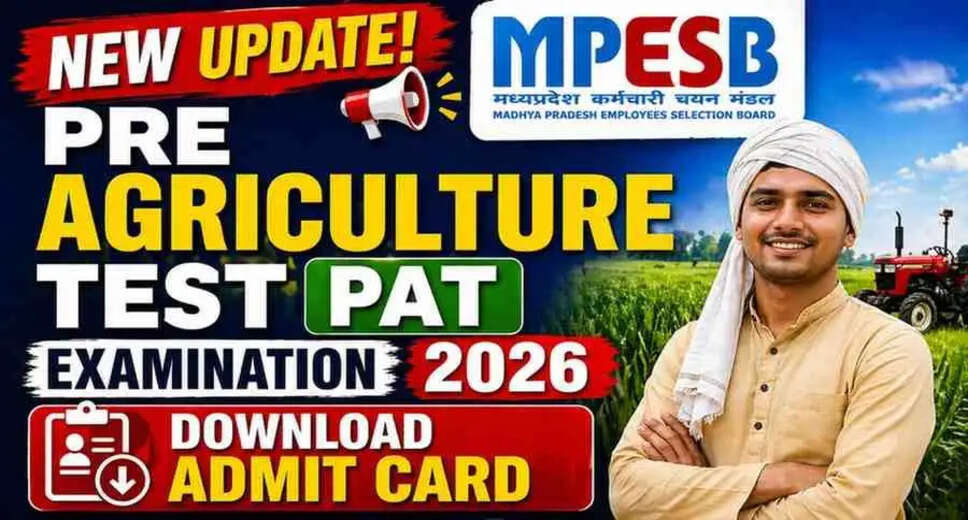Download Your Admit Card for MPESB Pre Agriculture Test 2026