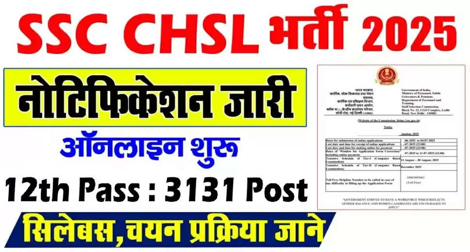 SSC CHSL 10+2 Recruitment 2025: Apply Now for Exciting Opportunities