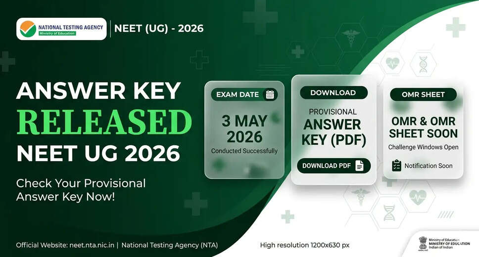 NEET UG 2026 Provisional Answer Key Released by NTA