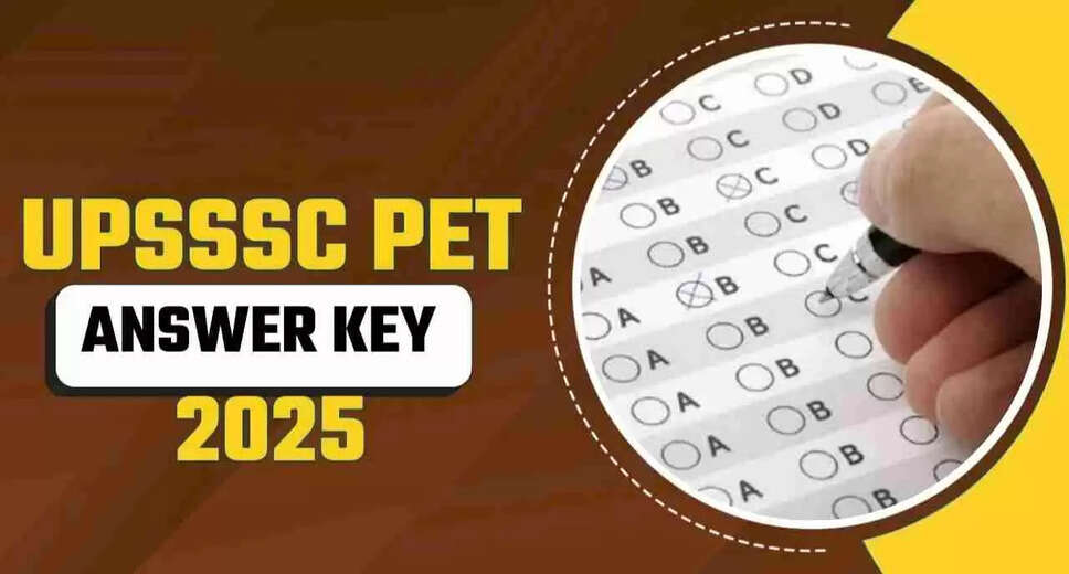 UPSSSC PET 2025 Final Answer Key Released