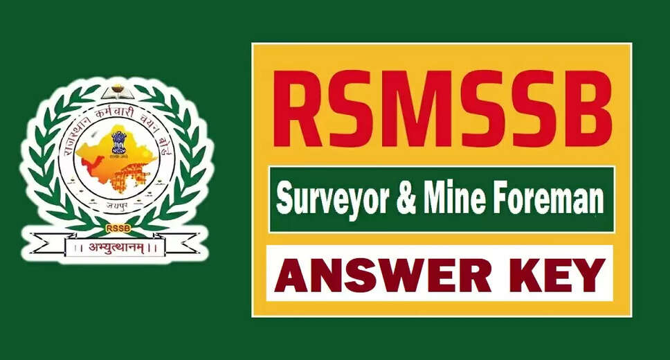 RSMSSB Surveyor and Mines Supervisor Exam 2025: Question Paper and Answer Key Released