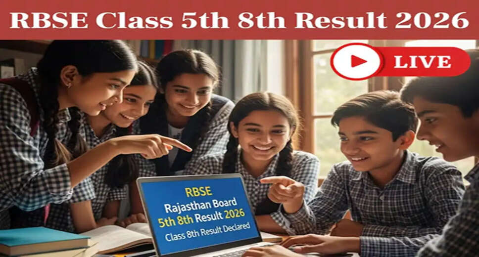 RBSE Rajasthan Board Class 5 and 8 Results 2026 Announced