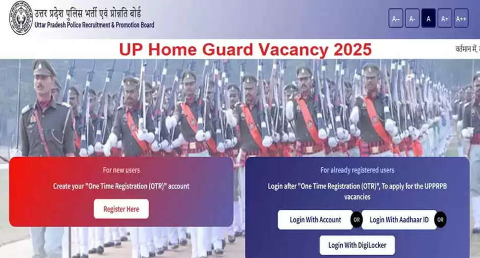 Uttar Pradesh Opens Applications for 41,424 Home Guard Positions