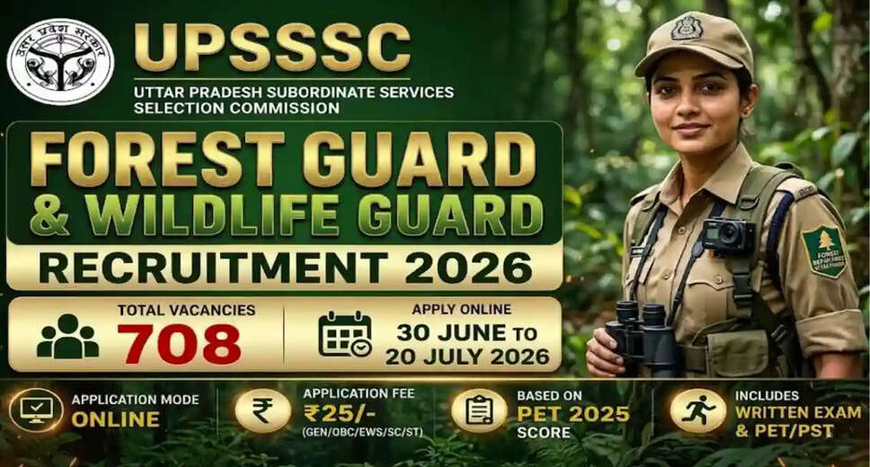 UPSSSC Forest Guard Recruitment 2026: Apply for 708 Vacancies Now