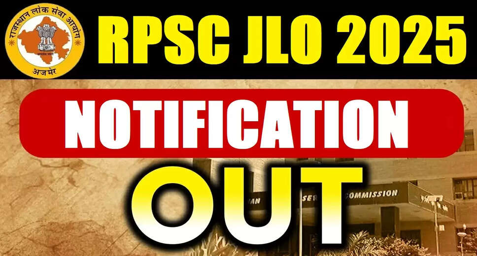 RPSC Junior Legal Officer Recruitment 2025: Apply Now for 12 Vacancies