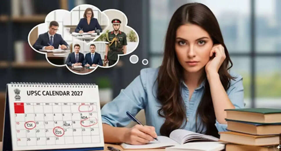 UPSC Examination Calendar 2027 Released: Key Dates and Details