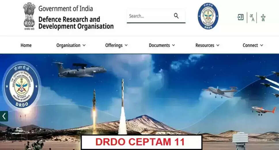 DRDO CEPTAM 11 Recruitment: 764 Positions Available Starting December 9