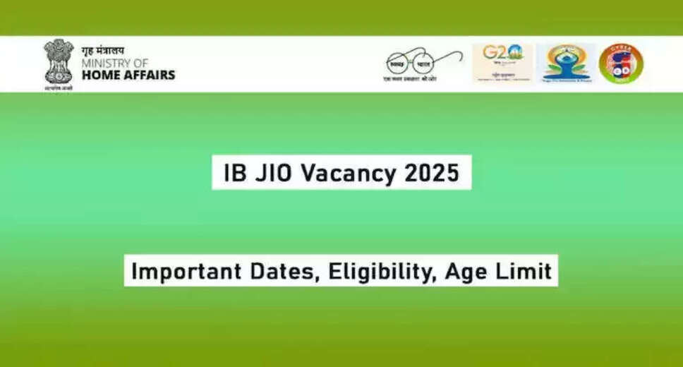 Exciting Job Opportunity: 394 Junior Intelligence Officer Positions Open at Intelligence Bureau