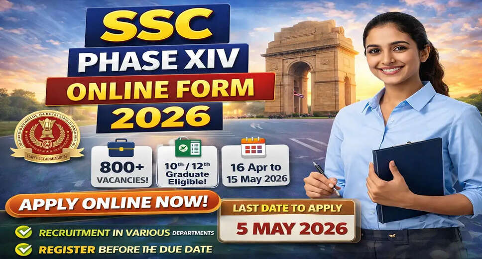 SSC Phase XIV Recruitment 2026: Apply for 3003 Vacancies