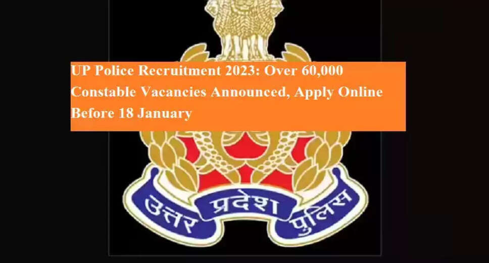 Uttar Pradesh Police Recruitment: 60,244 Constable Positions Open for Application
