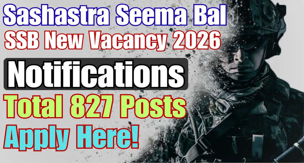 2026 SSB Constable Tradesman Recruitment Notification Released