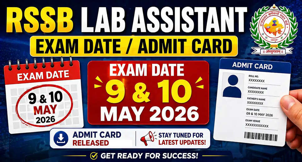 Rajasthan Staff Selection Board Announces Lab Assistant Exam Date for 2026