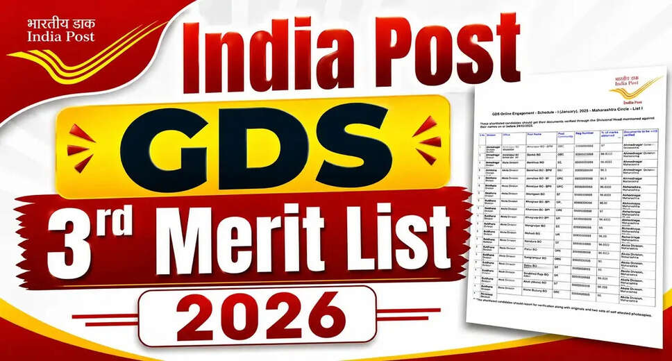 India Post GDS 4th Merit List 2026 Released: Download Now