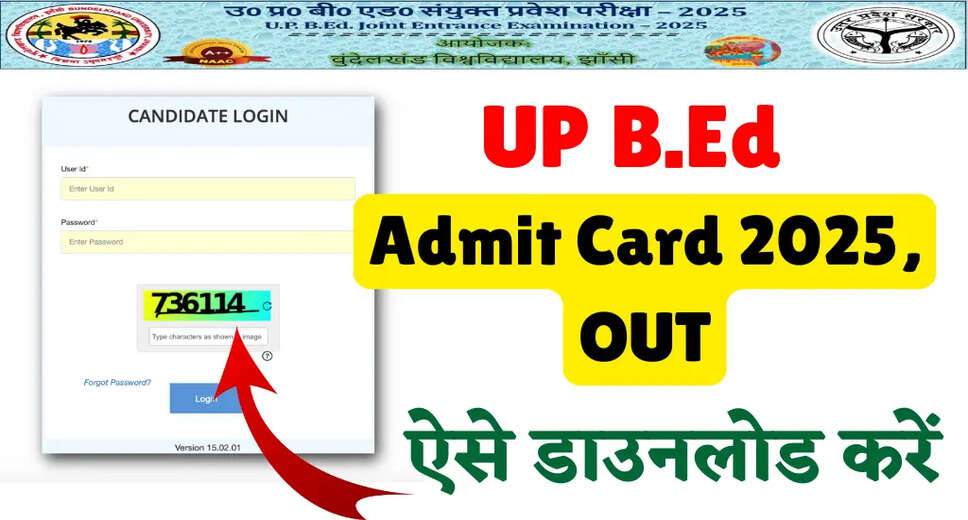 UPBED Admit Card 2025 Released by Bundelkhand University