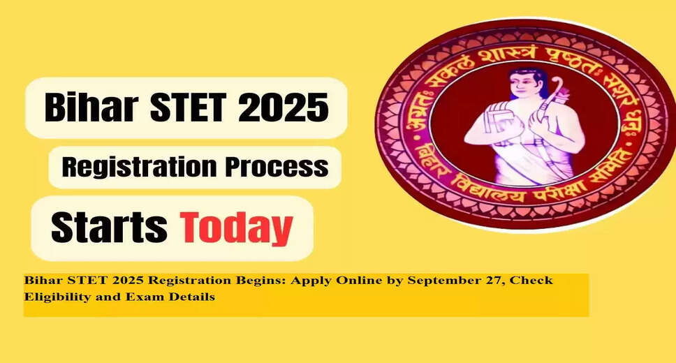 Bihar STET 2025 Registration Reopens: Key Details and Application Process