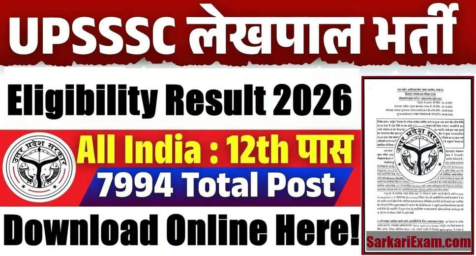UPSSSC Lekhpal Exam Date Announced for 2026 Recruitment