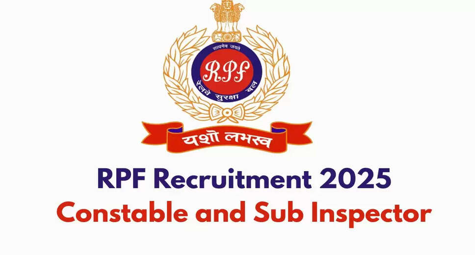 RPF Constable PET/PMT Schedule for 2025 Released