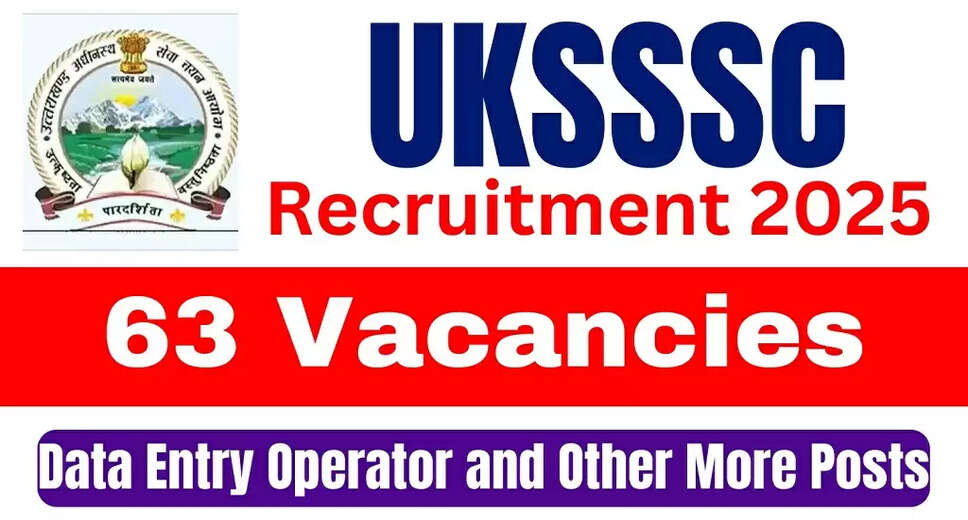 UKSSSC Recruitment 2025 for Assistant Accountant and Other Positions