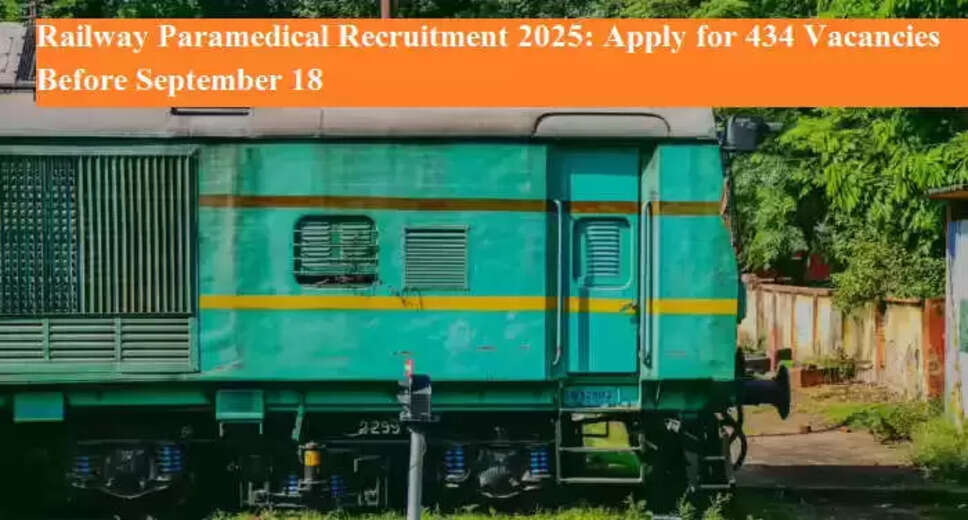 RRB Extends Application Deadline for Paramedical Recruitment 2025