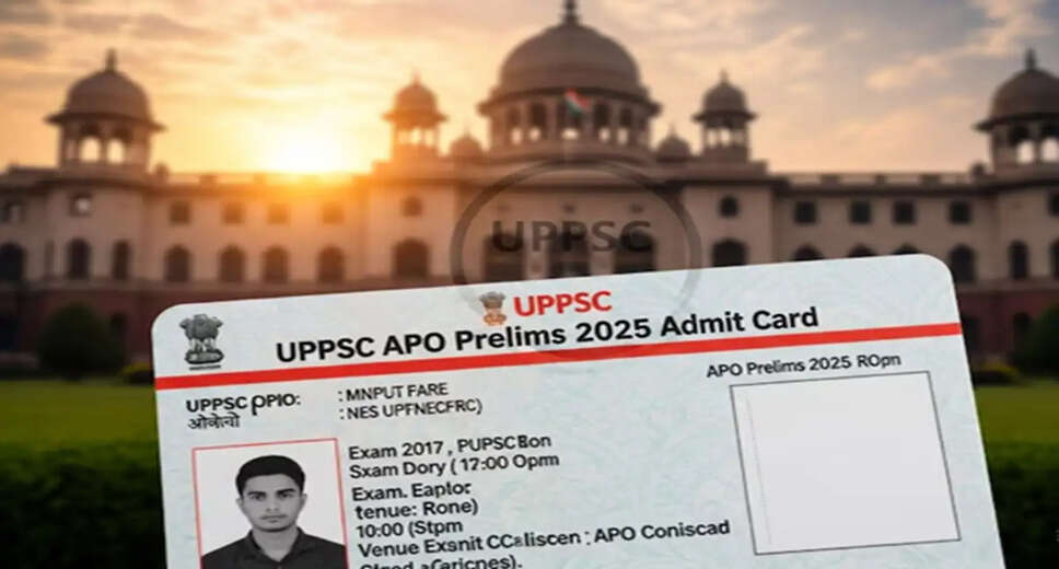 UPPSC Releases Admit Cards for 2025 Assistant Prosecution Officer Exam