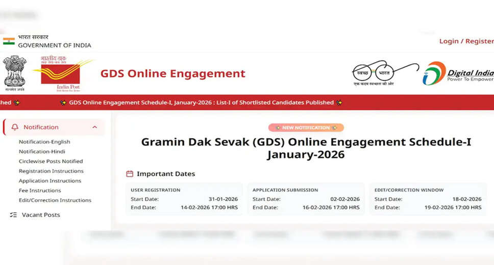 India Post GDS Recruitment 2026: First Merit List Released