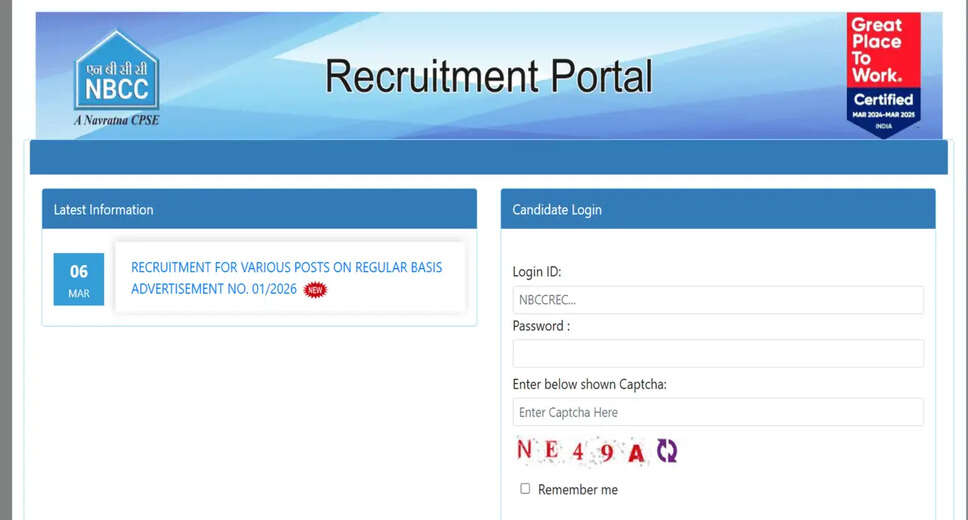 NBCC Limited Recruitment 2026: Apply for 59 Positions Including General Manager and Junior Engineer