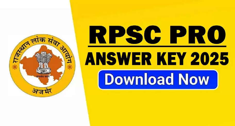 RPSC PRO Answer Key 2025 Released: Download Now