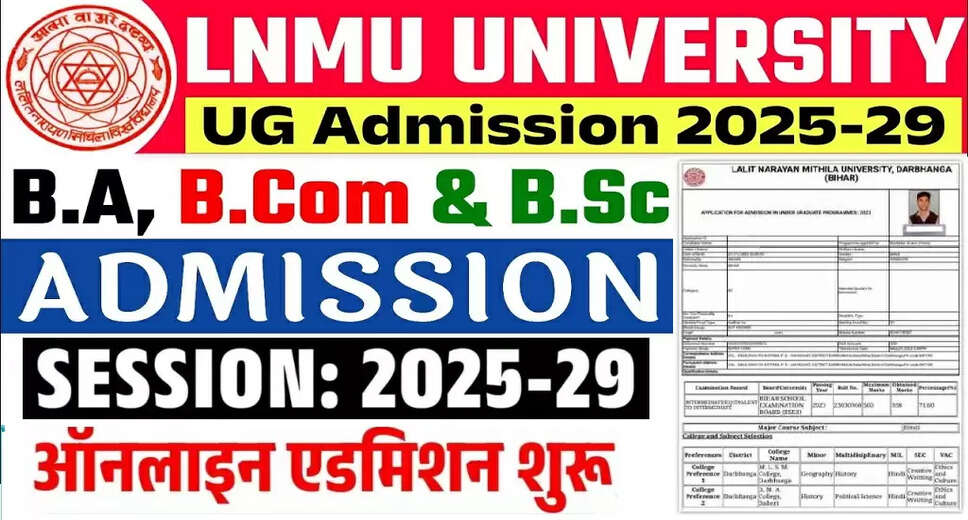 LNMU UG Online Application 2025-29 Now Open