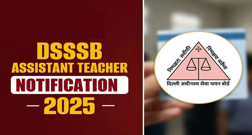 DSSSB Assistant Teacher (Primary) Recruitment 2025: Apply Now for 1180 Vacancies
