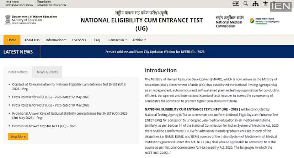 NTA Launches Refund Portal for NEET UG 2026 Candidates Amid Exam Controversy