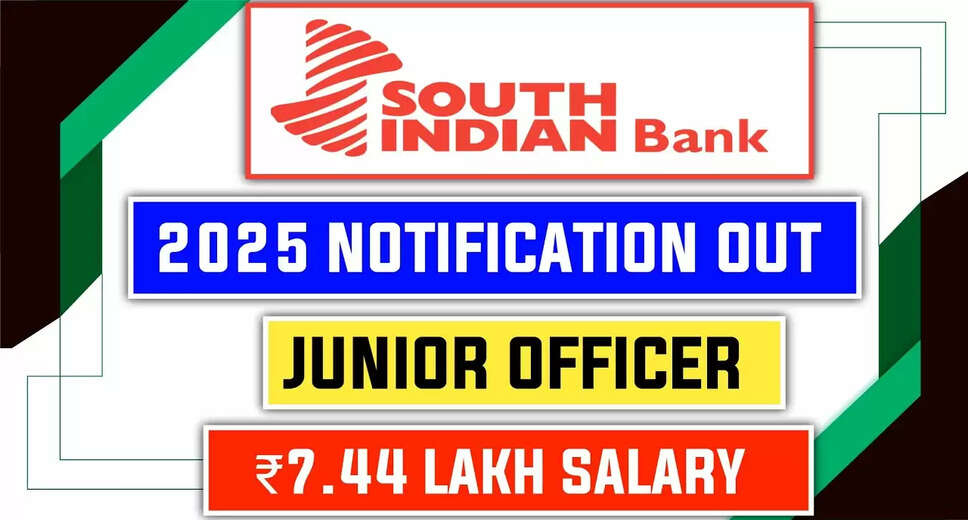 South Indian Bank Junior Officer Recruitment 2025: Apply Now
