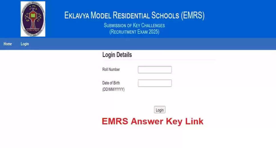 NESTS Releases Provisional Answer Key for EMRS Recruitment Exam