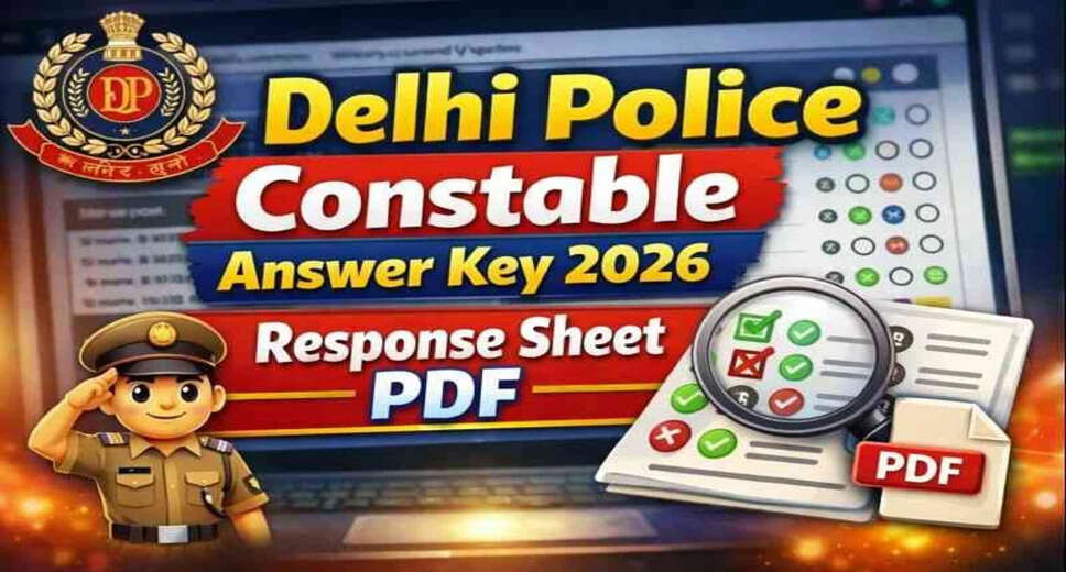 Delhi Police Constable Executive Answer Key 2026 Released by SSC