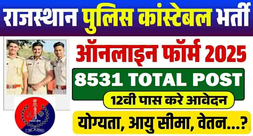 Rajasthan Police Constable Correction Edit Form 2025 Now Available