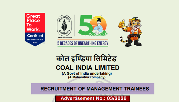 naukrinama.com - Apply Now: 660 Management Trainee Positions Open at Coal India CIL for 2026