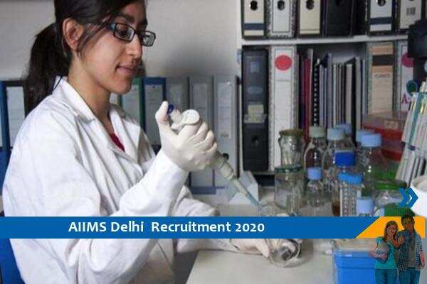 Recruitment of Lab Technician in AIIMS Delhi