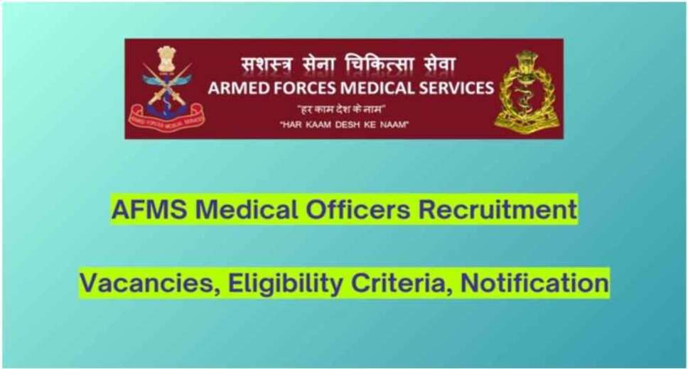 AFMC SSC Medical Officer Recruitment 2024: Admit Cards Available for 450 Vacancies