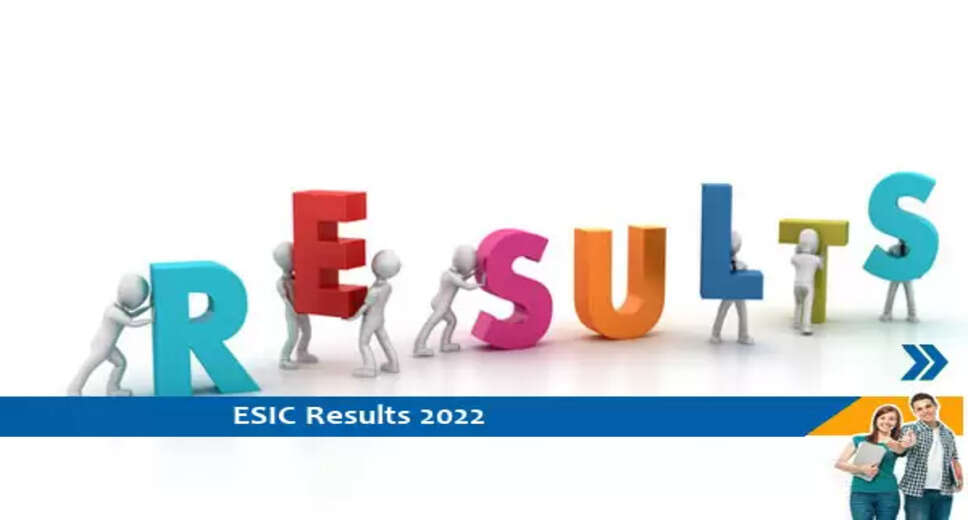 esic, result, 2022, सहायक प्रोफेसर, assistant professor