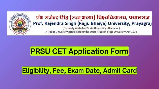 Prof. Rajendra Singh Rajju Bhaiya University CET Admission 2024: How to Get Your Admit Card