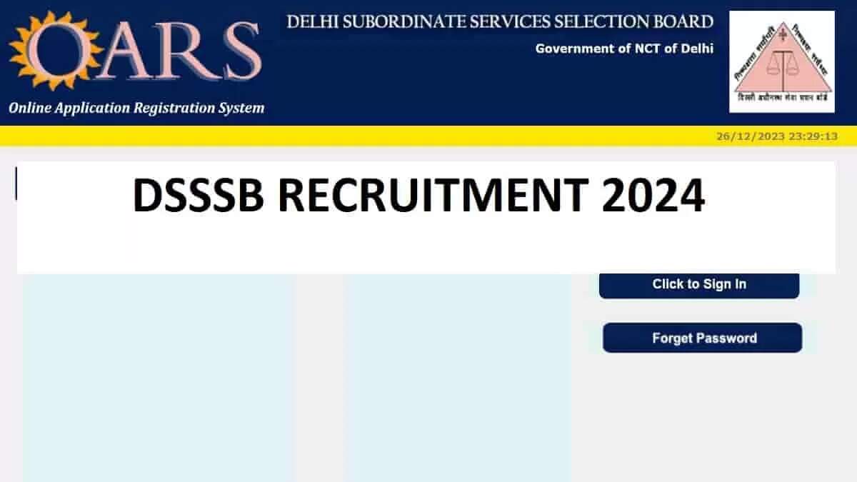 DSSSB 2023 Results for Instructor Millwright, Technical Assistant (Jr) & Others Released