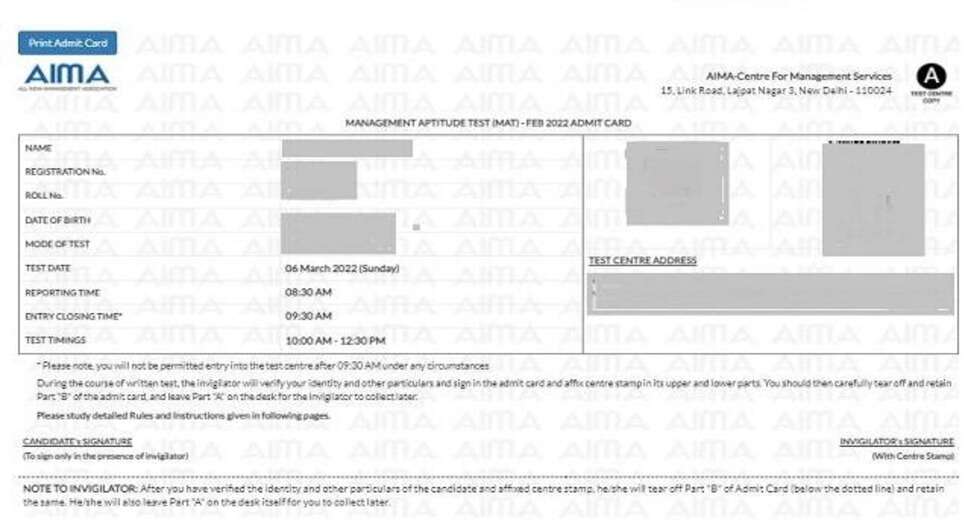 AIMA MAT 2024 CBT Admit Cards Released: Access Your Admit Card Here
