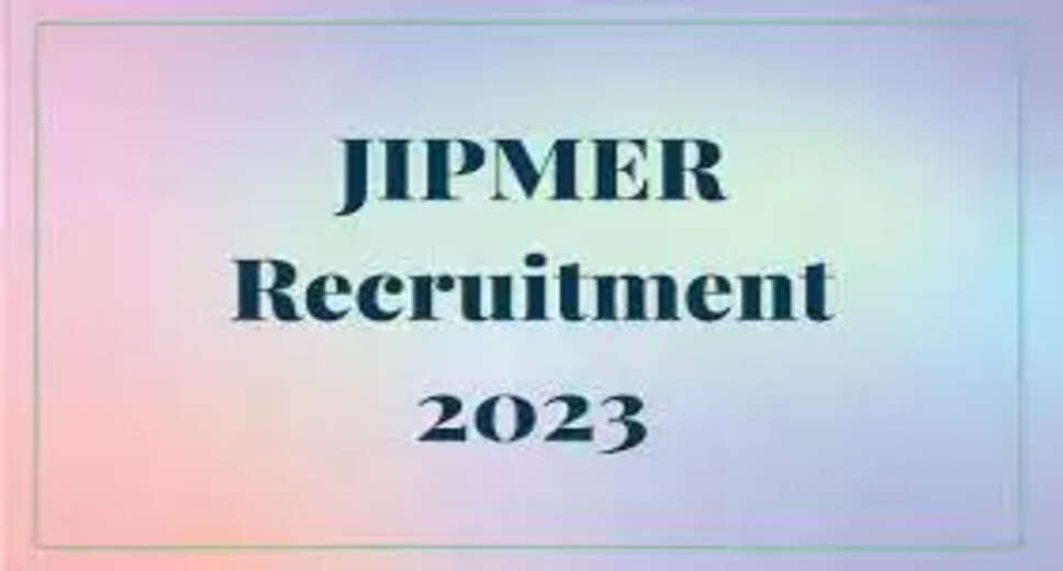 JIPMER Recruitment 2023: Apply for Junior Resident Vacancies before 03/04/2023  Jawaharlal Institute of Postgraduate Medical Education and Research (JIPMER) has released a notification for the recruitment of Junior Resident vacancies in Puducherry. Interested candidates can apply online/offline before the due date of 03/04/2023.  Candidates applying for JIPMER Recruitment 2023 should have completed BDS. The total number of vacancies for Junior Resident is 2 posts. The selected candidates will be placed in JIPMER, Puducherry, with a pay scale of Rs.95,000 - Rs.95,000 Per Month.  Here are the complete details of JIPMER Recruitment 2023:  Organization&nbsp;&nbsp;&nbsp;&nbsp;&nbsp; JIPMER Recruitment 2023  Post Name&nbsp;&nbsp;&nbsp;&nbsp;&nbsp;&nbsp;&nbsp;&nbsp;&nbsp; Junior Resident  Total Vacancy&nbsp;&nbsp;&nbsp; 2 Posts  Salary&nbsp;&nbsp;&nbsp; Rs.95,000 - Rs.95,000 Per Month  Job Location&nbsp;&nbsp;&nbsp;&nbsp;&nbsp;&nbsp; Puducherry  Last Date to Apply&nbsp;&nbsp;&nbsp;&nbsp;&nbsp;&nbsp;&nbsp;&nbsp;&nbsp;&nbsp; 03/04/2023  Official Website&nbsp;&nbsp;&nbsp;&nbsp;&nbsp;&nbsp;&nbsp;&nbsp;&nbsp;&nbsp;&nbsp;&nbsp;&nbsp; jipmer.edu.in  Candidates who are interested in applying for JIPMER Recruitment 2023 can check the official notification for eligibility criteria. Eligible candidates can apply online/offline before the last date. It is important to apply before the due date to avoid any issues later. The applications received after the last date will not be considered.  To apply for JIPMER Recruitment 2023, candidates can follow these steps:  Visit the official website jipmer.edu.in  Search for the notification for JIPMER Recruitment 2023  Read all the details given on the notification and proceed further  Check the mode of application on the official notification and apply for the JIPMER Recruitment 2023.  For more details regarding JIPMER Recruitment 2023, candidates can check the official notification on the JIPMER website.
