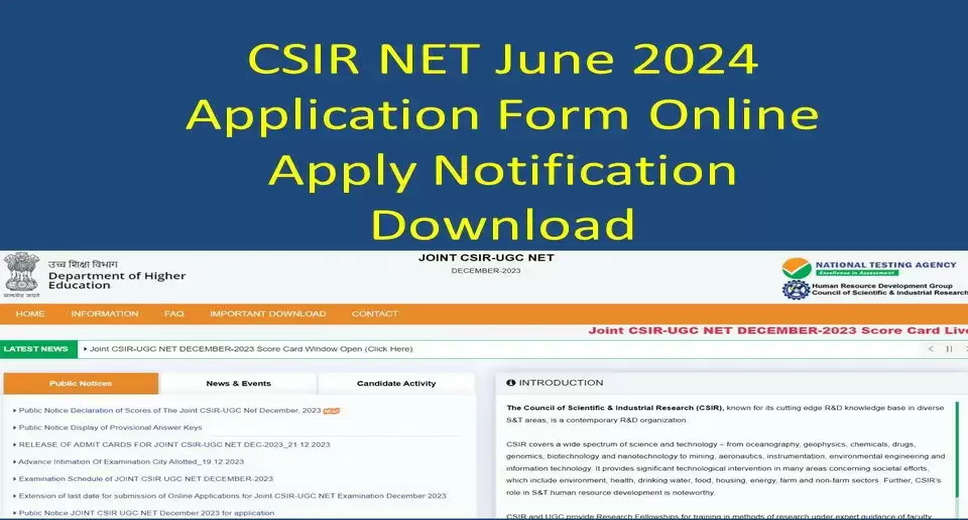 CSIR NET 2024: Application Correction Window Opens Tomorrow; Here's What You Can Edit